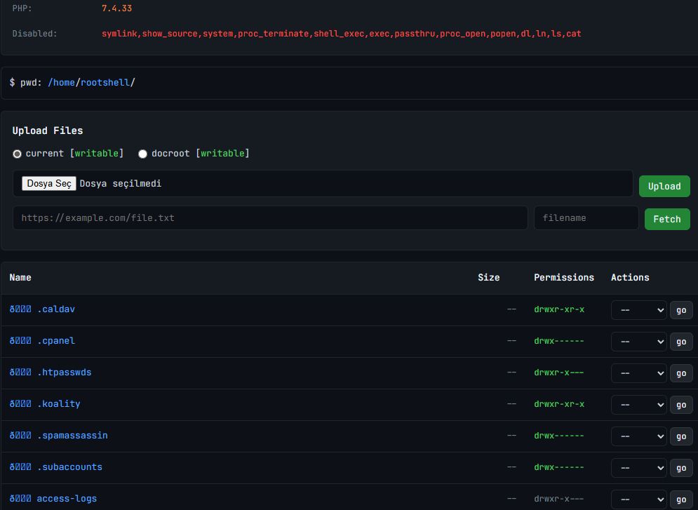 HeX Shell PHP